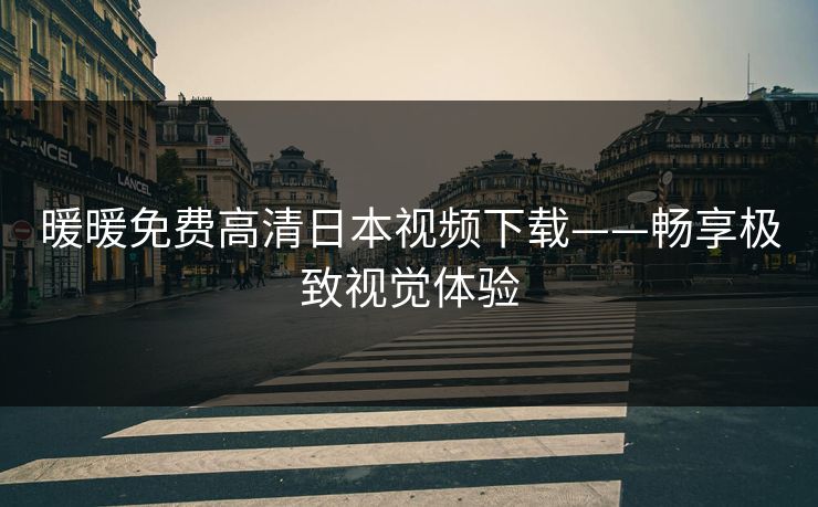 暖暖免费高清日本视频下载——畅享极致视觉体验