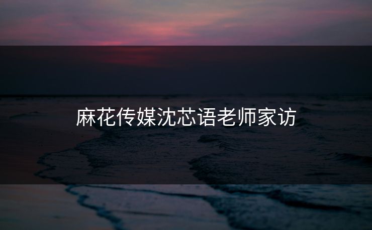 麻花传媒沈芯语老师家访